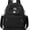 Black, variant on Mini Backpack for Women, Nylon Lightweight Backpack Adjustable Shoulder Straps for Travel, Work, and Daily Use