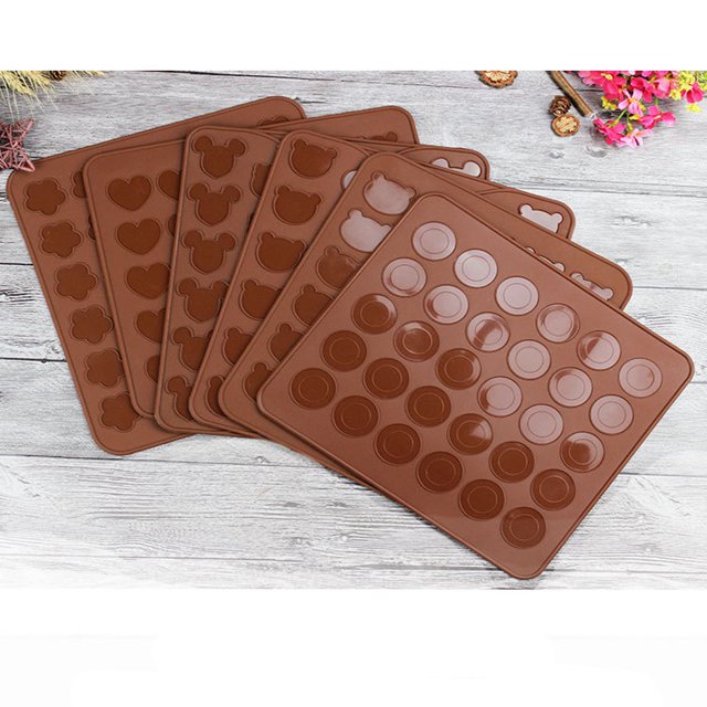 unbranded Para Macarons De Silicona Resistente Para Microondas Y Congelador Color Café