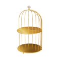 thumbnail image 4 of Cosmetics Iron Storage Rack Jewelry Bathroom Makeup Holder Dessert Display Stand gold 2 tier, 4 of 9