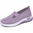 thumbnail image 2 of HeaCare Women's Orthopedic Breathable Shoes,Women Woven Orthopedic Breathable SoftShoes Arch Support Slip-On Sneakers, Indoor Outdoor Casual Walking Anti-Skid Sports Shoes, 2 of 12