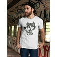 thumbnail image 2 of Cool Crazy Evil Wolf T-Shirt Men -Image by Shutterstock, Male 4X-Large, 2 of 4