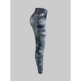 thumbnail image 3 of LovelyWholesale Mid Waist Imitation Denim Skinny Stretchy Women's Pants, 3 of 5
