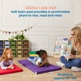 thumbnail image 3 of ECR4Kids SoftZone Folding Rainbow Rest Time Mat with Name Tag, Sleeping Pad, Assorted, 5-Piece, 3 of 9