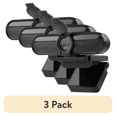 (3 pack) 2K/1080p Webcam with 2 Microphones for Laptop Conference Streaming PC USB Web Cam Autofocus Vizolink