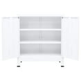 thumbnail image 2 of vidaXL Coffre de Rangement Industriel Acier Blanc, 2 of 5