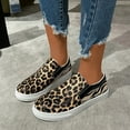 thumbnail image 2 of Womens Shoes Casual Fashion Leopard Print Leather Low Cut Comfortable Flat Sole Casual Single Shoes Womens Sneakers, 2 of 8
