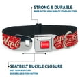 thumbnail image 4 of The Coca-Cola Company Pet Collar, Dog Collar Metal Seatbelt Buckle, Vintage Coca Cola Coke Icons and Ad Logos Red White, 11 to 16.5 Inches 1.0 Inch Wide, 4 of 8