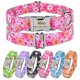 thumbnail image 2 of Adjustable Nylon Personalized Dog Collar Unisex Dog Supplies Small Medium Large Print Flower Pet Collar Custom Pet Products Tag qym unisex, 2 of 2