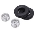 thumbnail image 2 of 2 uds cubo de rueda delantera de Metal con neumáticos de goma para Tamiya 1/14 RC remolque Tractor camión Coche, 2 of 8