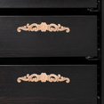 thumbnail image 3 of 2pcs Wood Carving Sticky Flower Delicate Door Head Carving Flowers Creative Solid Wood Applique for Furniture Cabinet Door Decors Size 1, 3 of 4
