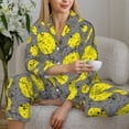 thumbnail image 6 of Balery Pirate Skulls Pattern Pajama Sets for Women Long Sleeve 2 Piece Sleepwear Loungewear Sets Soft PJ's with Pockets Long Sleeve Comfy Pj Sets-XX-Large, 6 of 7