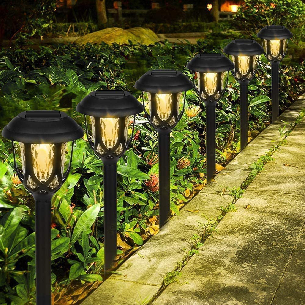 10Pack LED Solar Lamp Patio Garden Lighting Landscape Walkway Lights Decoration 