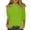 Green&061225O, variant on Garbnen Women's Mock Neck Tops Blue Fitted 3/4 Length Sleeve Womens Tops Dressy Spring Summer Three Quarter Sleeve Women's Blouse