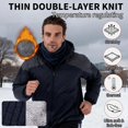 thumbnail image 4 of 3 Pcs Cache-Cou d'Hiver pour Hommes Femmes, Cache-Cou en Polaire Épais, Masque Facial Coupe-Vent pour Ski, Randonnée, Course, Activités Extérieures, 4 of 11