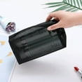 thumbnail image 4 of Transparent Mesh Pouch Nylon Cosmetics Storage Bag Household Business Trip Washing Storage Bag, 4 of 8