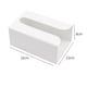 thumbnail image 3 of Caja de almacenamiento Gloria Organizador de papel higiénico gris y blanco, 3 of 5