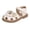 Beige, variant on THJRPQJFD Girls Sandals Size 5 Toddler Sandals Jelly Sandals Toddler Girl Shoes Size 7 Flower Girl Gold Shoes Kids Tap Shoes, Pink 3-3.5 Years