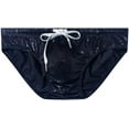 thumbnail image 5 of JOCKMAIL Men's Swimming Brief Men's Low Rise Swim Briefs Male Sexy Swimming Bikini Shorts with Removable Pad, 5 of 7