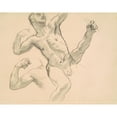 thumbnail image 2 of John Singer Sargent 24x20 Black Ornate Framed Double Matted Museum Art Print Titled: Studies of Achilles for ‘Chiron and Achilles’ (1922-1925), 2 of 5