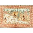 thumbnail image 1 of Ahgly Company Indoor Rectangle Traditional Brown Gold Animal Area Rugs, 3' x 5', 1 of 6
