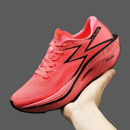 

2024 Summer New Men‘s Shoes Flying Burning Carbon Plate Marathon Running Shock Absorption Breathable Sports Soft Bottom Increased for Lovers