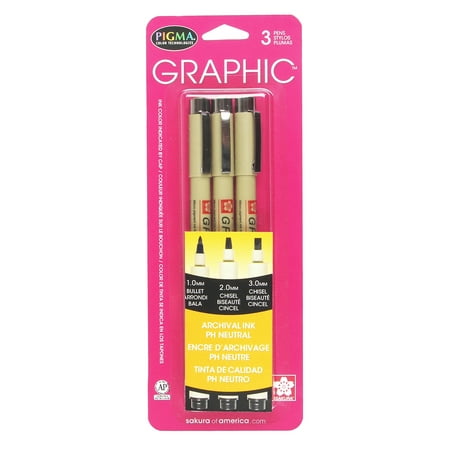 Pigma Graphic Line Pen - Pigma Black Graphic Drawing Pen