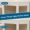 thumbnail image 5 of Screw Hole Stickers Pvc Covers Self Adhesive, 21Mm Decorative Stickers Screws Covers Caps Great For Wooden Furniture Wardrobe Cabinet Shelf Desk Plate 2 Sheet, Pc-198-Pc-233, 5 of 7
