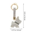 thumbnail image 5 of Rhinestone Dog Keychain Key Fob Holder Pendant for Backpack Purse Charm Accessory, 5 of 6