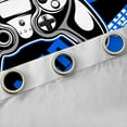 thumbnail image 5 of Feelyou Gaming Gamer Kids Black Out Curtains, Game Gamepad Controller Curtains Pack of 2 (42x63 Each), Blue Cartoon Style Bedroom Curtains, Black Out Curtains Decor, 5 of 7