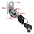 thumbnail image 5 of 4Pcs 21Mm Key Alike Rv Compartment Door Cam Locks For Camper Trailer Motorhome Fangkenuo, 5 of 9