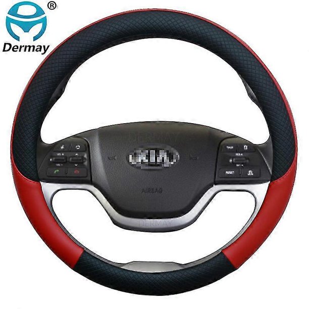 for Kia Picanto Morning Car Steering Wheel Cover Leather Funda Volante High Quality Auto Accessories Interior