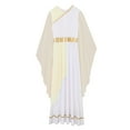 thumbnail image 5 of Haitryli Womens Halloween Greek Queen Dress Robe Ancient Roman Godness Empress Toga Historical Fancy Dress Champagne S, 5 of 7