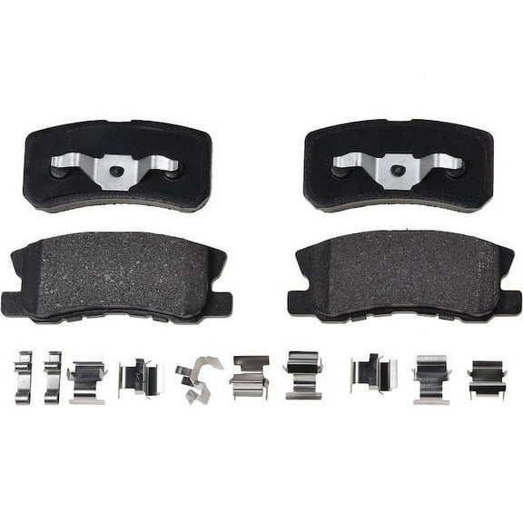 Rear Brake Pad Set - Compatible with 2007 - 2017 Jeep Patriot 2008 2009 2010 2011 2012 2013 2014 2015 2016