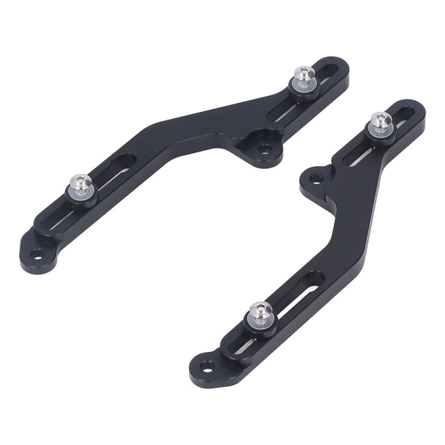 Ajuste de Parabrisas de Motocicleta, Ajustador de Parto de Aluminio Negro Práctico Fuerte de Aluminio 1 Par de ImpactO Resistente A Los Accesorios de Motocicletas
