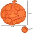 thumbnail image 2 of Moldes de silicona de Halloween, molde de chocolate de Halloween Calabaza de silicona Sombrero de bruja Fantasma Calavera Murciélago Forma Moldes Diy Molde para hornear para la fiesta de Halloween, kaili Sencillez, 2 of 5