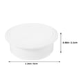 thumbnail image 6 of WHAMVOX Desk Grommet Cable Hole Covers for Office Desks Keep Wires Tidy 20pcs White ABS Rubber, 6 of 6