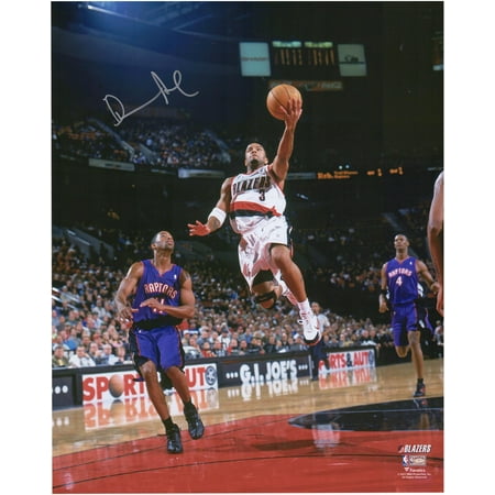 Damon Stoudamire Portland Trail Blazers Autographed 16" x 20" Lay Up vs. Toronto Raptors Photograph - Fanatics Authentic Certified