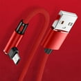 thumbnail image 3 of Welling V8 Data Cable 90 Degrees Elbow Fast Charging Plug Play Micro USB Mobile Phone Data Cord Charger Wire for Smart Phone, 3 of 10
