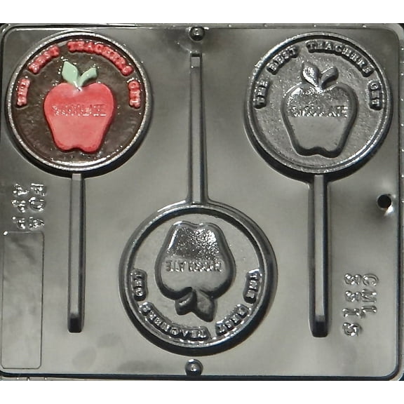 3315 "Best Teachers Get Chocolate" Lollipop Chocolate Candy Mold
