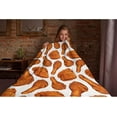 thumbnail image 6 of Fried Chicken Blanket Soft Cozy Warm Fleece Flannel Throw Food Blanket Micro Lightweight Blanket Gifts On Bed Sofa Couch Dorm All Season (S 50"x40" INCH for Kids), 6 of 6