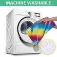 thumbnail image 6 of Colorful Tie Dye Mandala Pattern Square Tablecloth,Waterproof Square Table Cover,Wipeable Spillproof Washable Table Cover for Home Kitchen Party Decor 60"x60"(152x152cm), 6 of 6