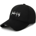 thumbnail image 2 of HJYCHN Korean Style Casual Canvas Baseball Cap for Outdoor Travel and Fashion Black One Size, 2 of 2