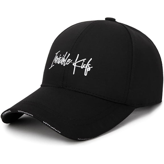 Wuxian Sun Hats For Women Baseball Caps Solid Color Outdoor Running Casual Activities Adjustable Curved Brim Summer Breathable Fashionable Classic Sport Relaxed Comfy Hats Dailywear,Black,One Size