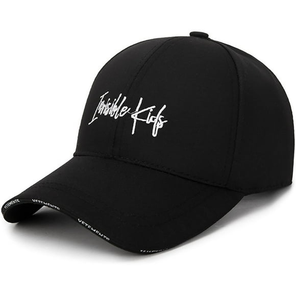 IDALL Baseball Cap Trucker Hat Korean Casual Fashion Canvas Baseball Cap Travel Outdoor Cap Hat Running Hat Hats for Women Black One Size