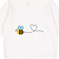 thumbnail image 3 of Inktastic Cute Flying Bumble Bee Toddler Sweatshirt, 3 of 4