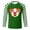 Dark Green, variant on Men's Long Sleeve Mardi Gras T Shirts Crew Neck Strip Printed Carnival Tshirts Slim Fit Fashion Rave Tees Red L