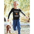 thumbnail image 5 of Tstars Coolest Turkey Shirt Little Turkey Thanksgiving Toddler Kids Long sleeve T-Shirt 3T Black, 5 of 6