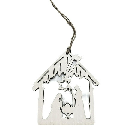 

Jesus Wooden Pendant and Candlestick High Quality Wood Finish Pendant for Home Xmas Decoration