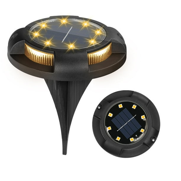 Fridja Solar Ground Light 12 LED Solar Lights (8 Main Lights 4 Side