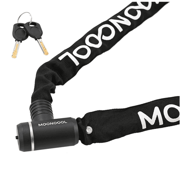 Lilypelle 8x1200mm Chain Bicycle Lock,Heavy Duty Trike Lock,with two Keys